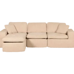 Canapé 3 places avec pouf Selena compressé