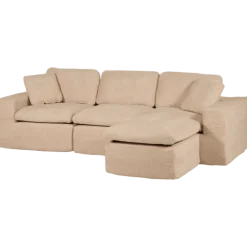 Canapé 3 places avec pouf Selena compressé