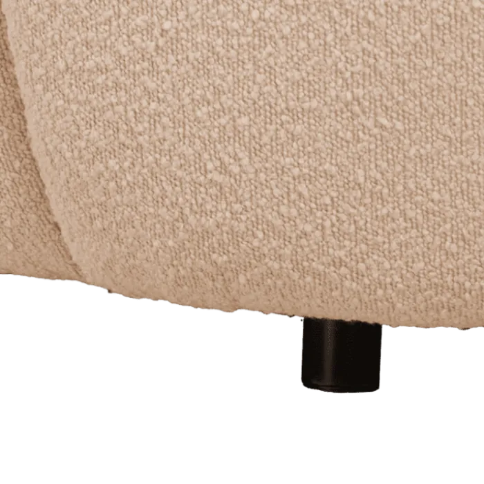 Canapé 3 places en tissu bouclé beige LOUA 2225