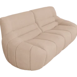 Canapé 3 places en tissu bouclé beige LOUA 2225