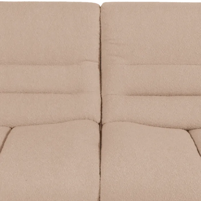 Canapé 3 places en tissu bouclé beige LOUA 2225