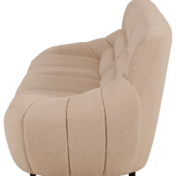 Canapé 3 places en tissu bouclé beige LOUA 2225