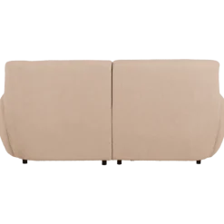 Canapé 2 places en tissu bouclé beige LOUA 2225