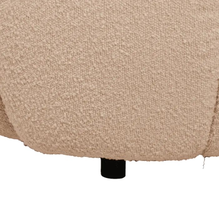 Canapé 2 places en tissu bouclé beige LOUA 2225