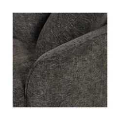 Canapé 3 places + pouf Umar gris foncé