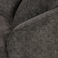 Canapé 3 places + pouf Umar gris foncé