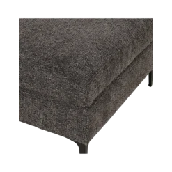 Canapé 3 places + pouf Umar gris foncé