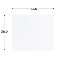 Casa - Kit 1 facade tiroir blanc L 45 cm