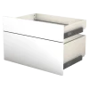 Casa - Tiroir double avec entourage L 60 cm - Blanc