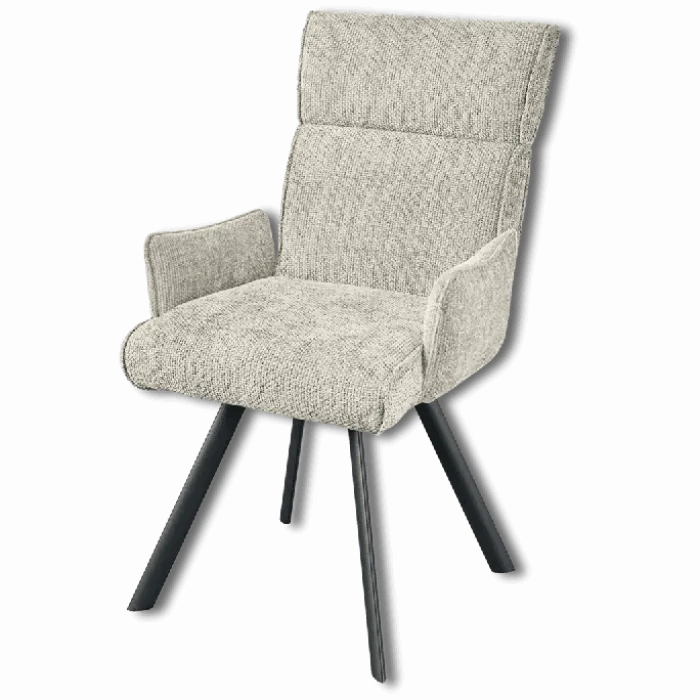 Chaise Ambre (accoudoirs) beige