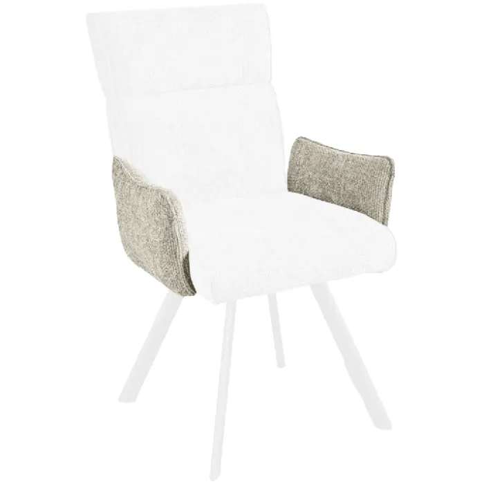 Chaise Ambre (accoudoirs) beige