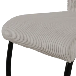 Chaise - Anja tissu gris clair