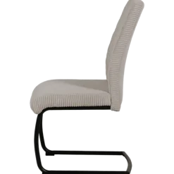 Chaise - Anja tissu gris clair