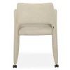 Chaise avec acoudoirs Jones en tissu beige