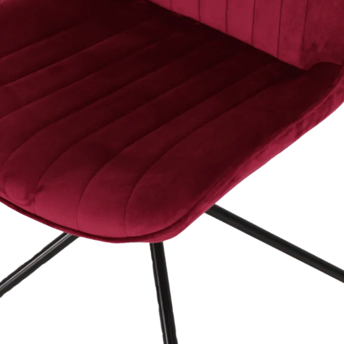 Chaise Cecile rose foncé
