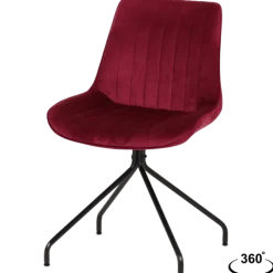 Chaise Cecile rose foncé
