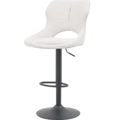 Chaise de bar Mori tissu Beige