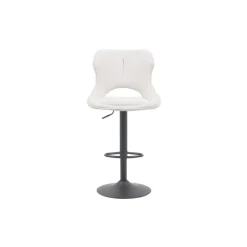 Chaise de bar Mori tissu Beige