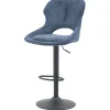 Chaise de bar Mori tissu bleu