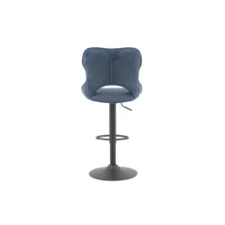 Chaise de bar Mori tissu bleu