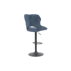 Chaise de bar Mori tissu bleu