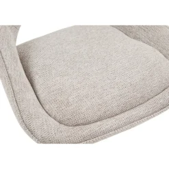Chaise de bar Mori tissu gris clair