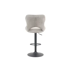 Chaise de bar Mori tissu gris clair