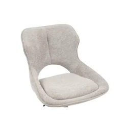 Chaise de bar Mori tissu gris clair