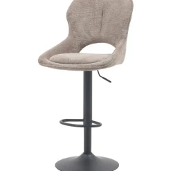 Chaise de bar Mori tissu Poivre