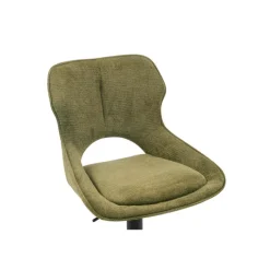 Chaise de bar Mori tissu vert