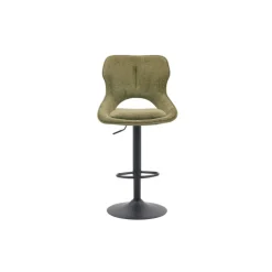 Chaise de bar Mori tissu vert