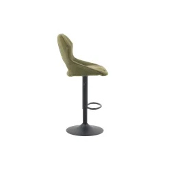 Chaise de bar Mori tissu vert