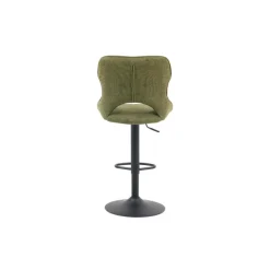 Chaise de bar Mori tissu vert