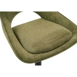 Chaise de bar Mori tissu vert