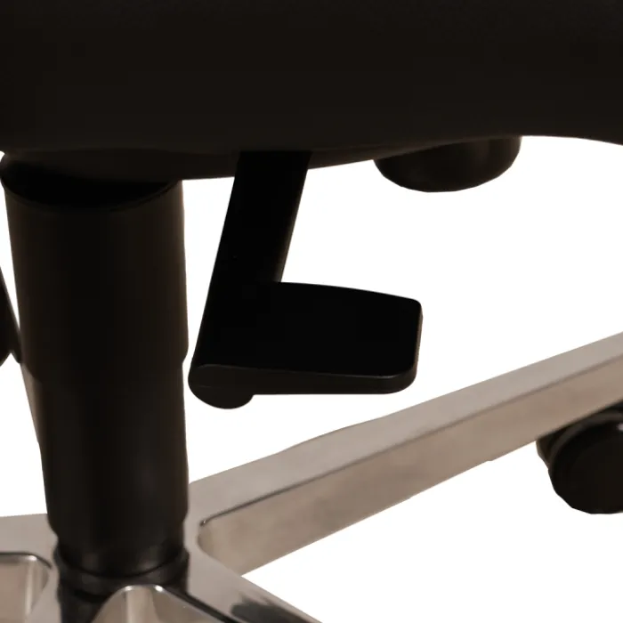 Chaise de bureau en cuir Noir Chief 300