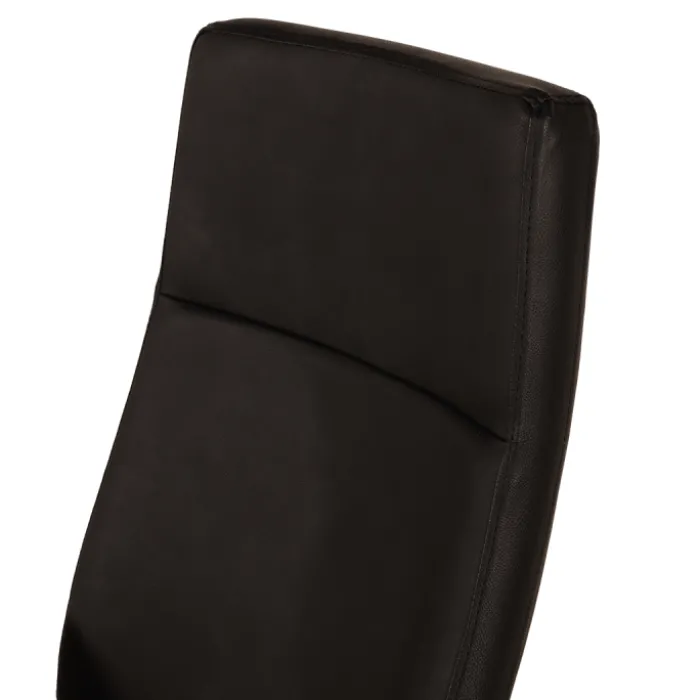 Chaise de bureau en cuir Noir Chief 300