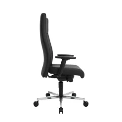 Chaise de bureau en cuir Noir Chief 300