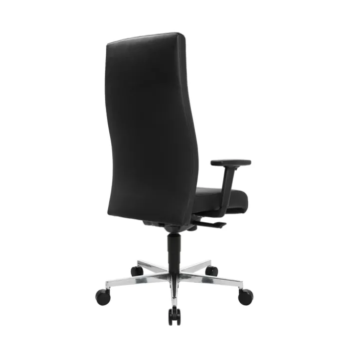 Chaise de bureau en cuir Noir Chief 300