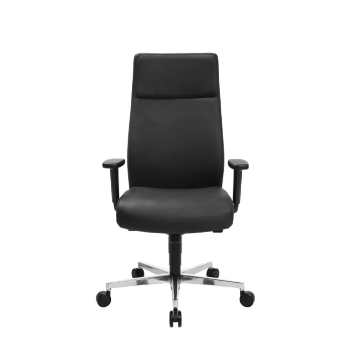 Chaise de bureau en cuir Noir Chief 300