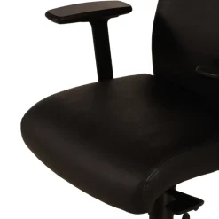 Chaise de bureau en cuir Noir Chief 300