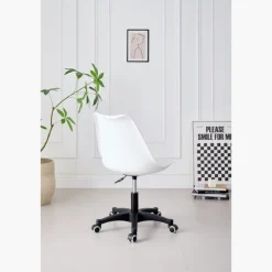Chaise de bureau junior Bobi blanc