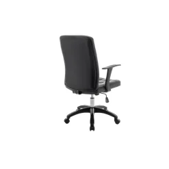 Chaise de bureau Luka Noir Pu