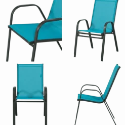 Chaise de jardin Anduze bleu