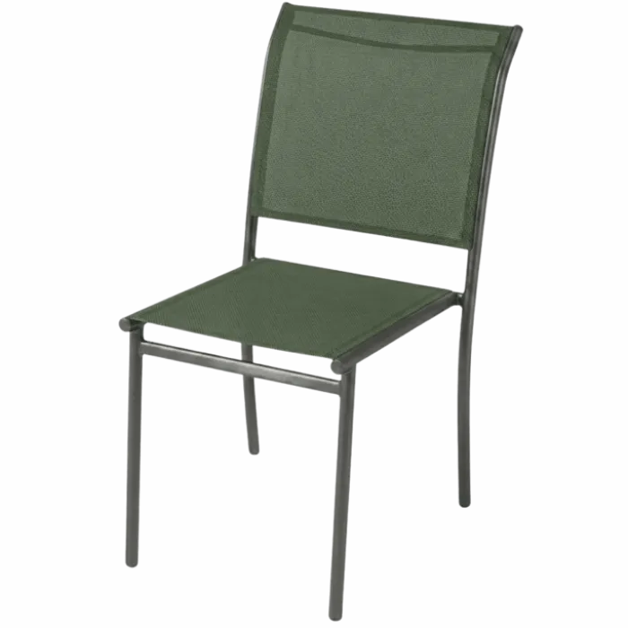 Chaise de jardin Oleron tissu vert