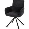 Chaise Denise pivotante anthracite