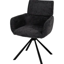 Chaise Denise pivotante anthracite