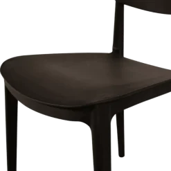 Chaise empilable Alba - Noir