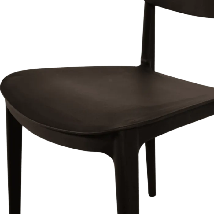 Chaise empilable Alba - Noir