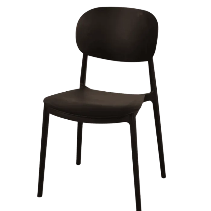 Chaise empilable Alba - Noir