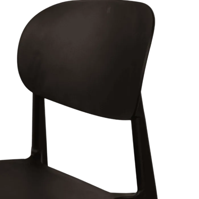 Chaise empilable Alba - Noir